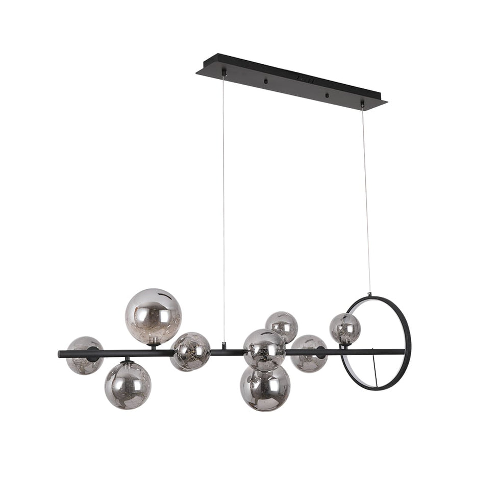 HMR - Modern Kitchen Island Light with Glass Globe Shade Ceiling Pendant Lights