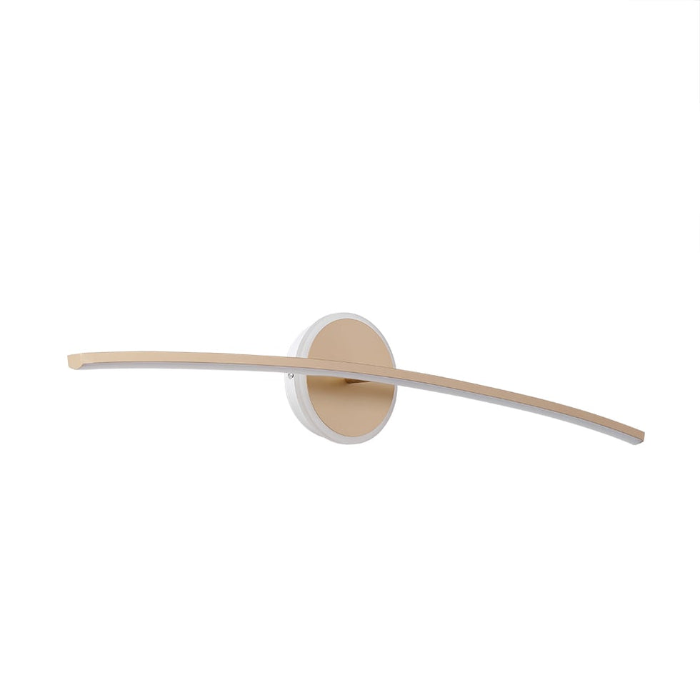 HMR - Gold Bathroom Vanity LED Wall Light Modern Wall Sconce with White Silicone Shade