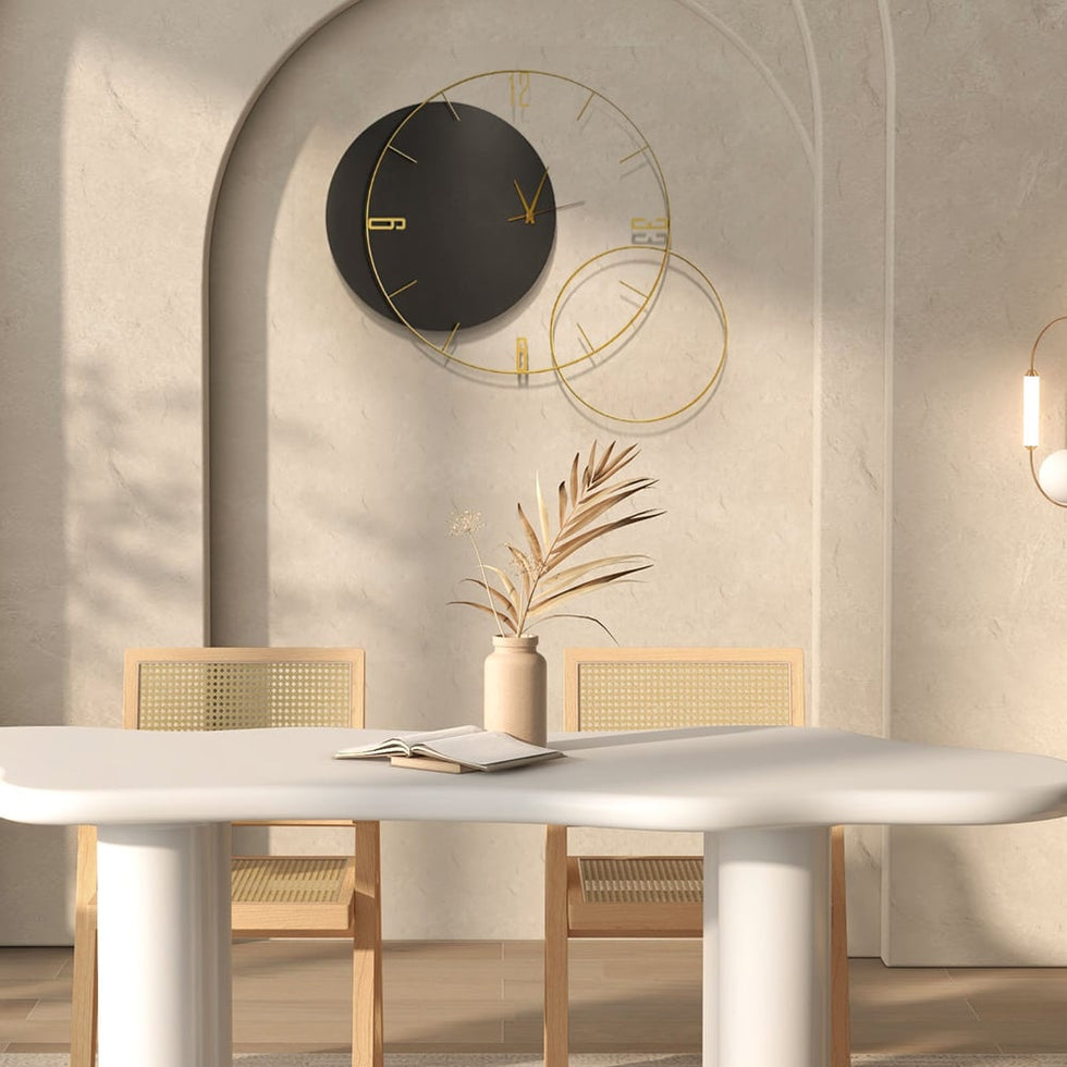 HMR - Modern Round Oversized Wall Clock Home Decor Art