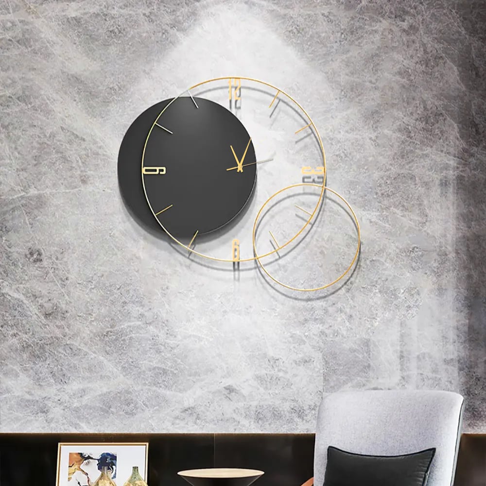HMR - Modern Round Oversized Wall Clock Home Decor Art