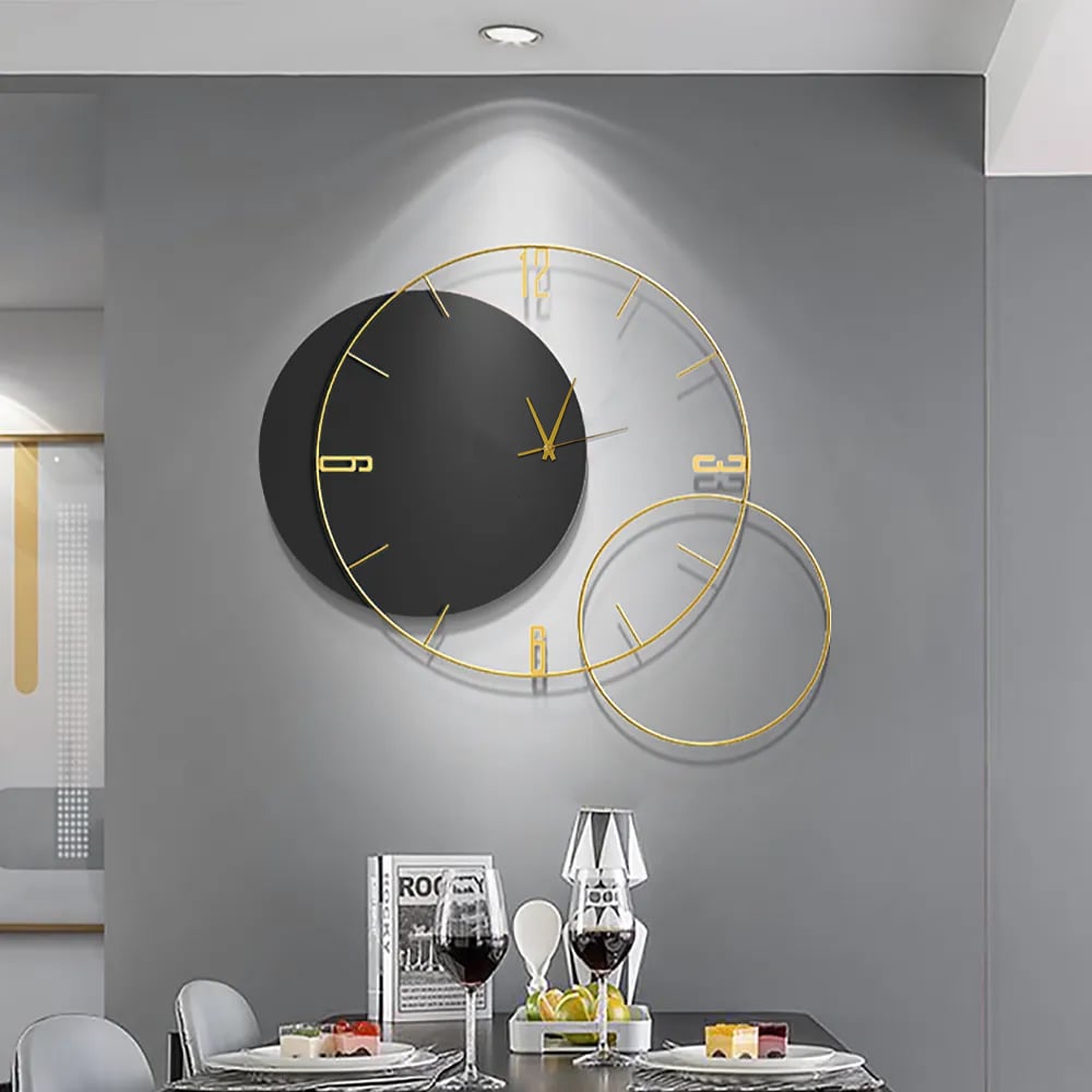 HMR - Modern Round Oversized Wall Clock Home Decor Art
