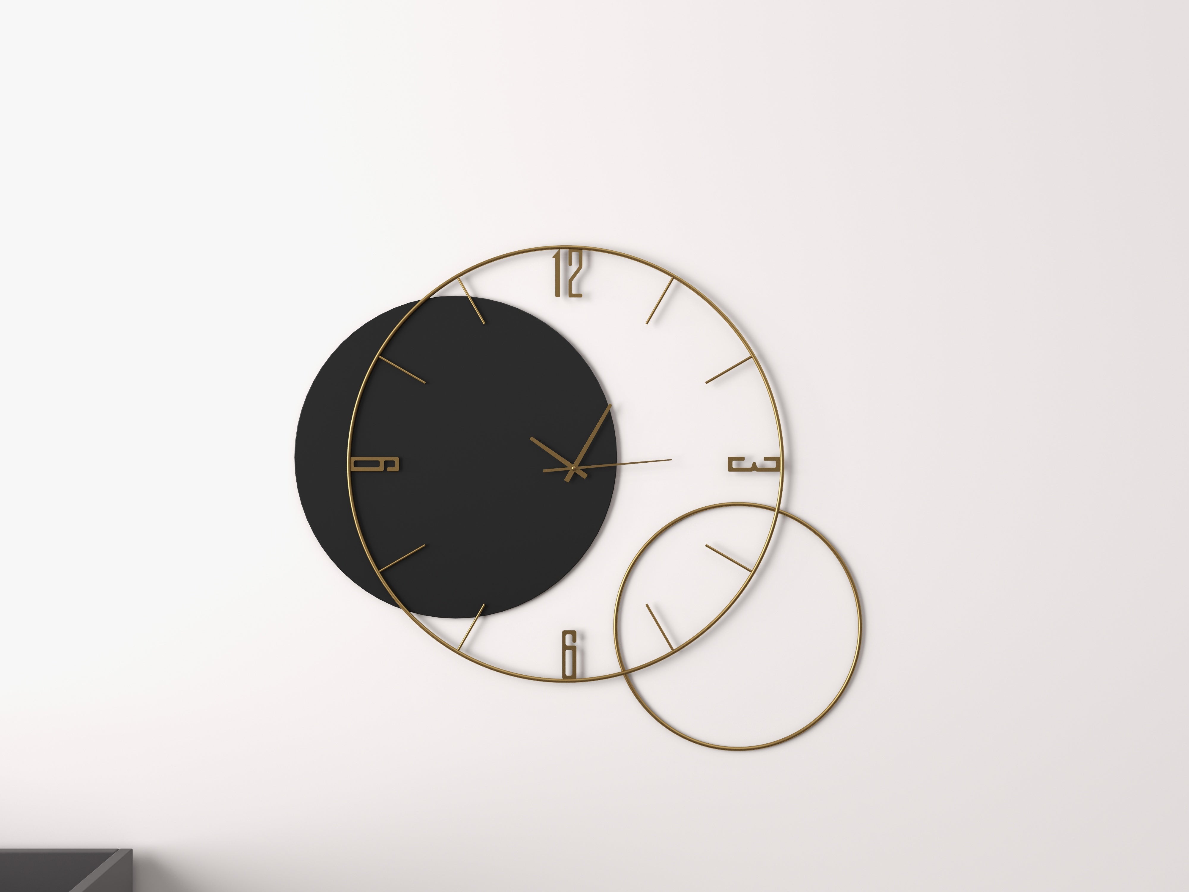 HMR - Modern Round Oversized Wall Clock Home Decor Art