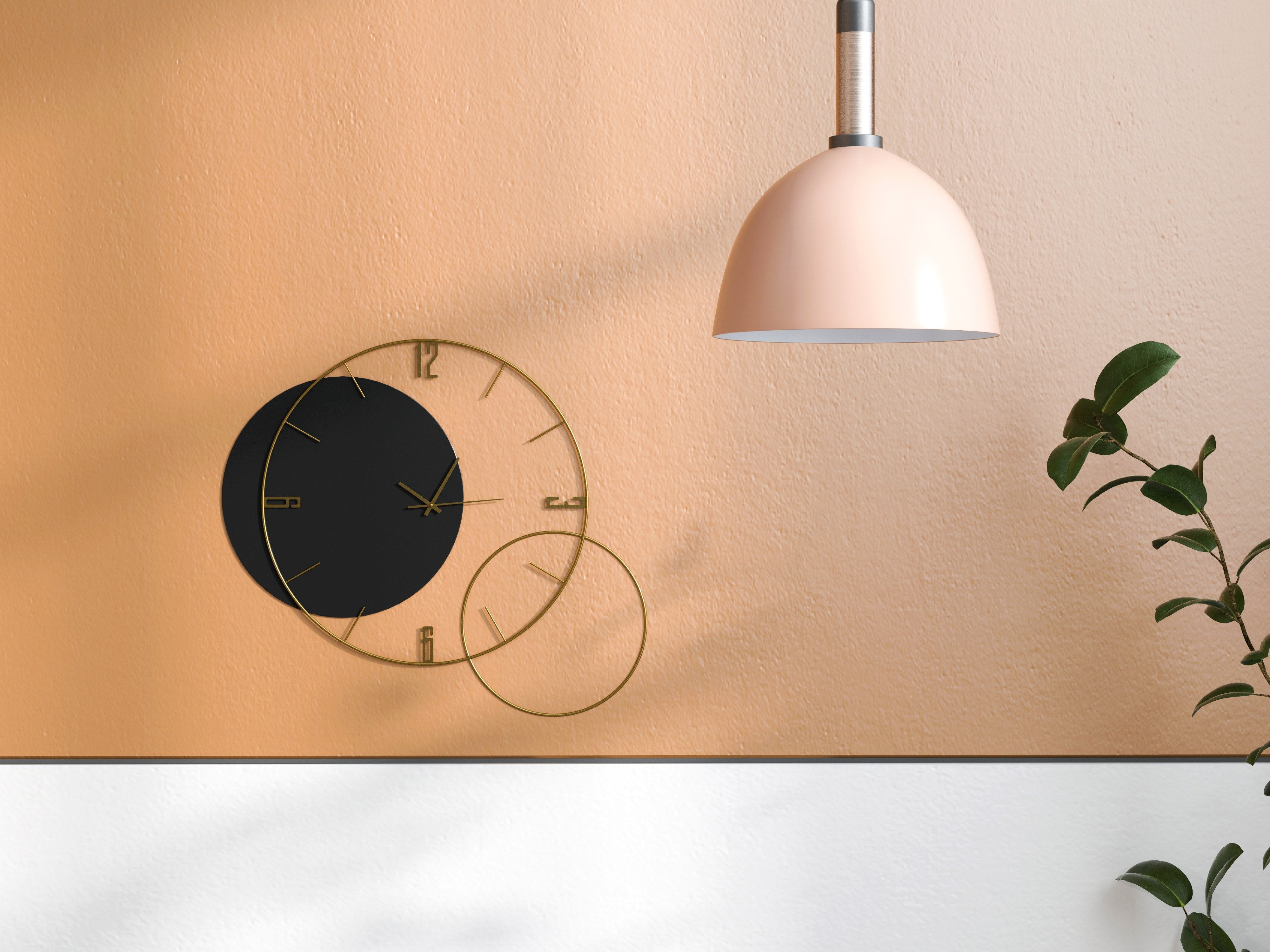 HMR - Modern Round Oversized Wall Clock Home Decor Art