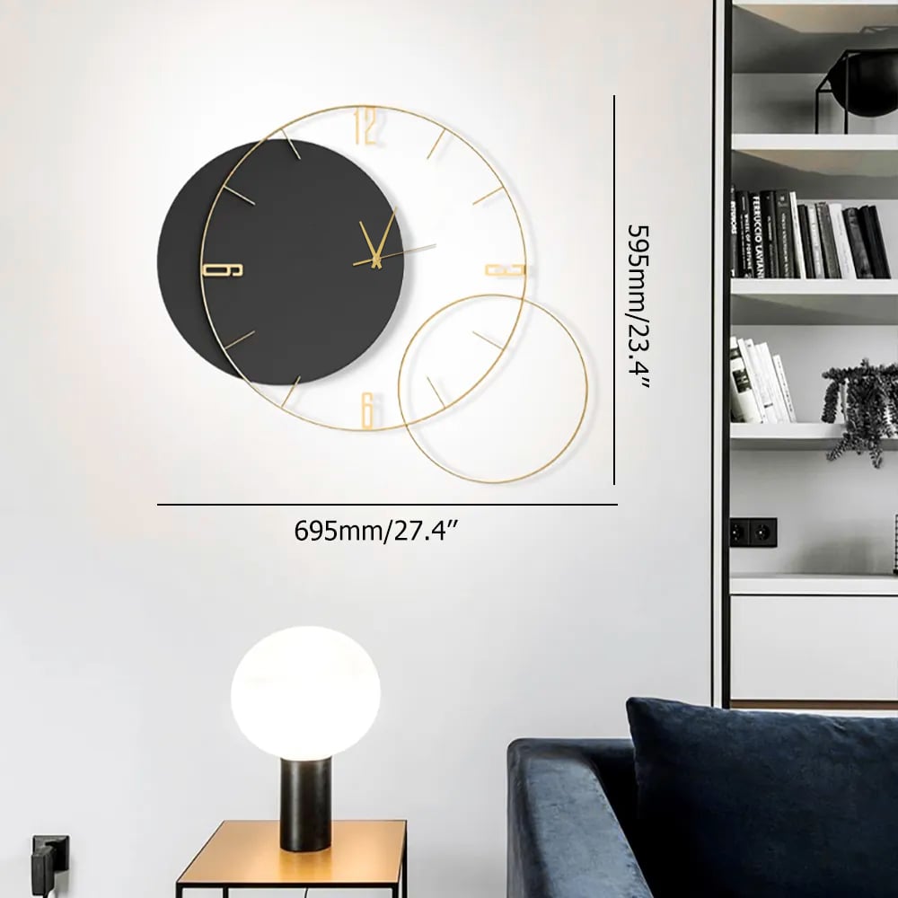 HMR - Modern Round Oversized Wall Clock Home Decor Art