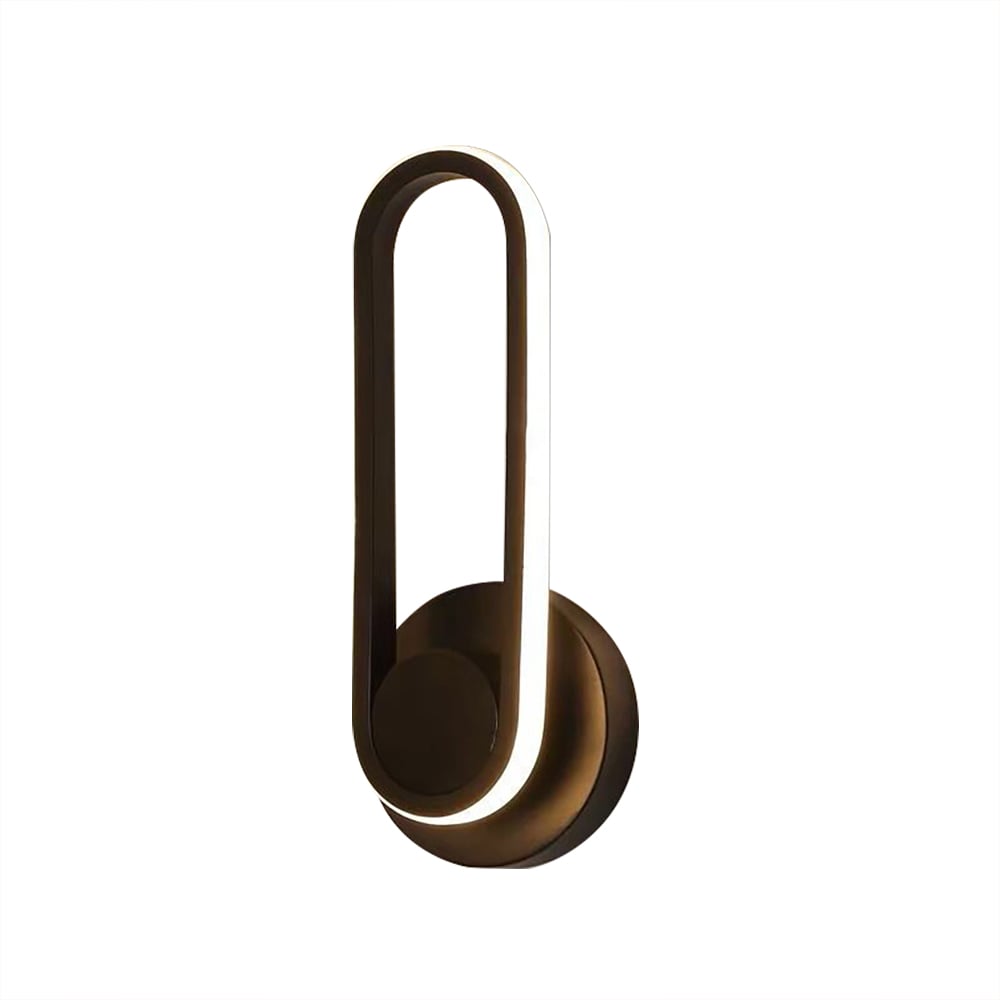 HMR - Modern Indoor Oval Wall Sconce with LED Rotated