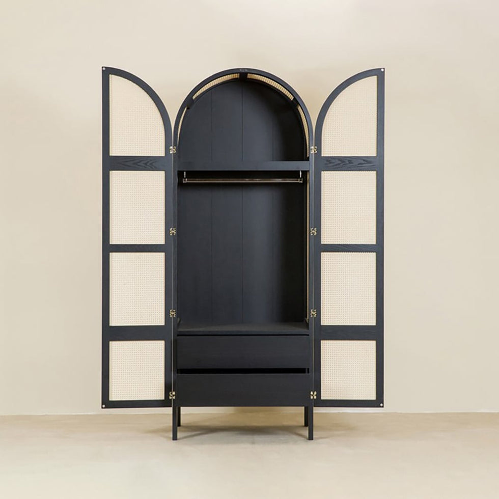 HMR - Bedroom Clothing Armoire with Hidden 2 Doors and Drawers