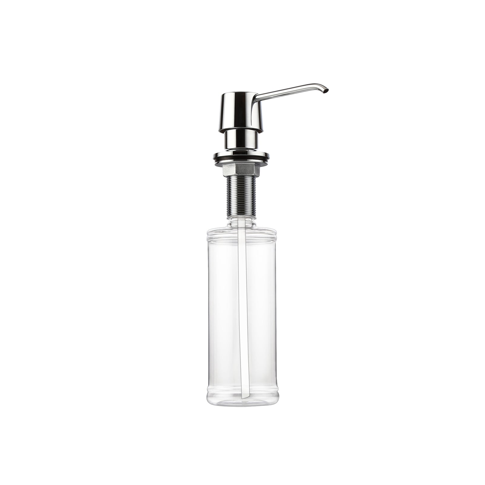 HMR - Modern Deck-Mount Soap Dispenser with Self-Priming Pump in Polished Chrome
