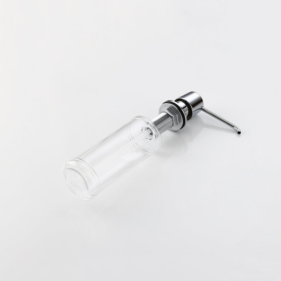 HMR - Modern Deck-Mount Soap Dispenser with Self-Priming Pump in Polished Chrome