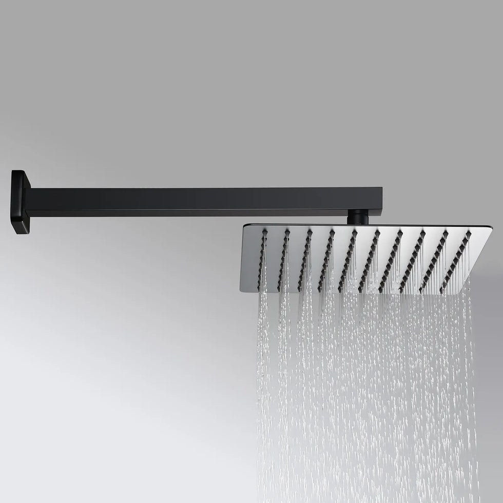 HMR - Modern 10" Wall Mounted Shower System with Handheld Shower Pressure Balance Valve