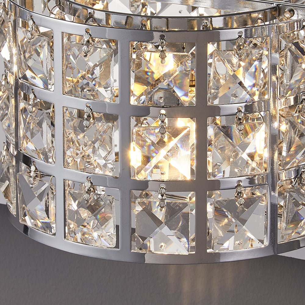 HMR - Modern Crystals 4-Light Bath Vanity Wall Light
