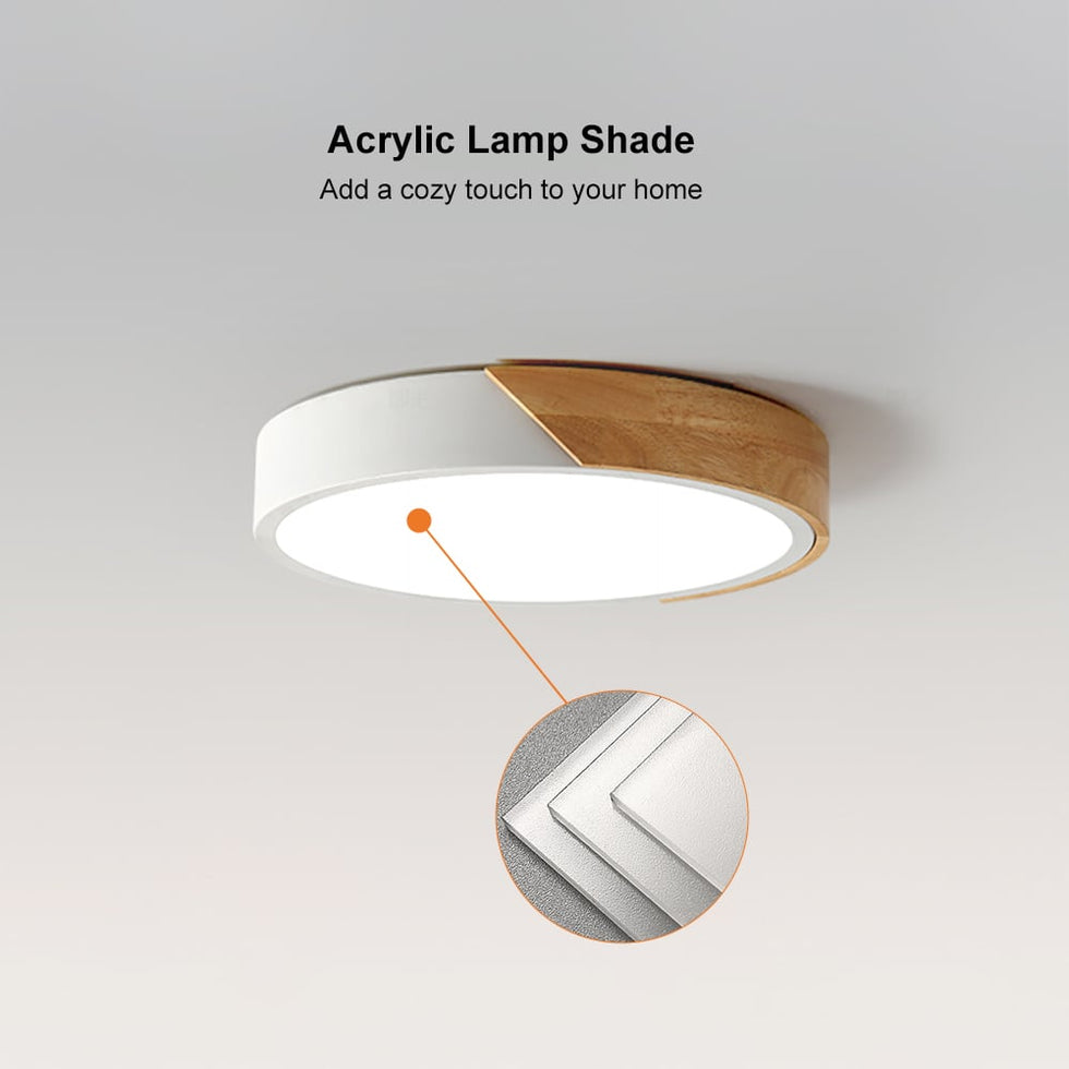 HMR - Modern 24" Drum Flush Mount Ceiling Light