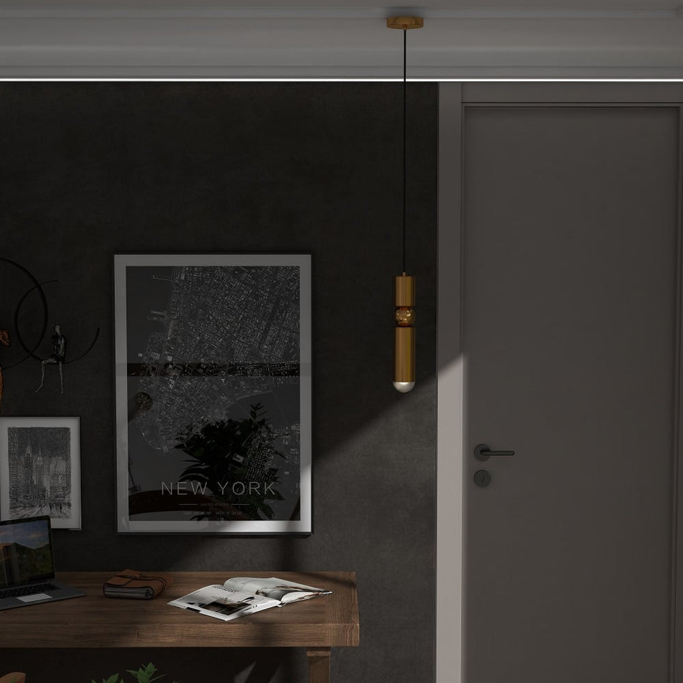 HMR - Mini Cylinder Single-Light Pendant Light