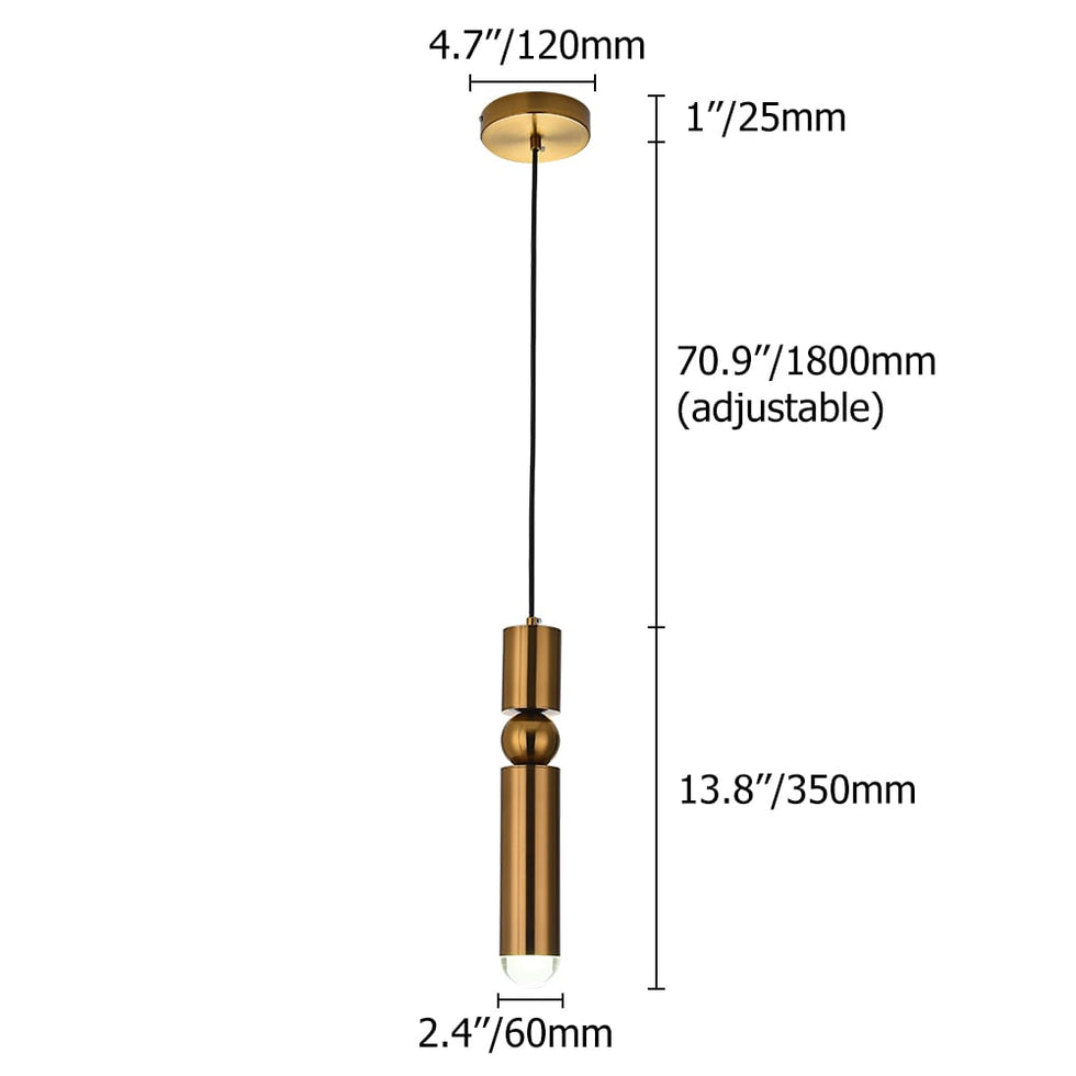 HMR - Mini Cylinder Single-Light Pendant Light