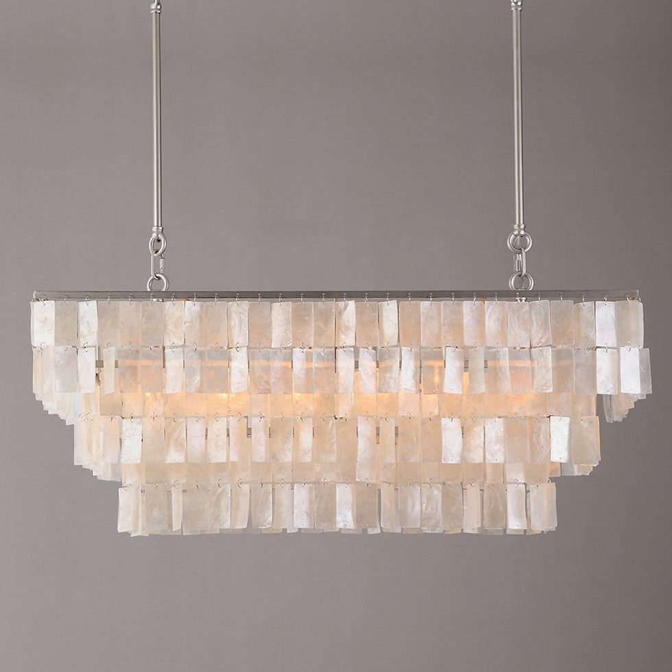 HMR - Elsa French Linear Shell Kitchen Island Light in 6-Light