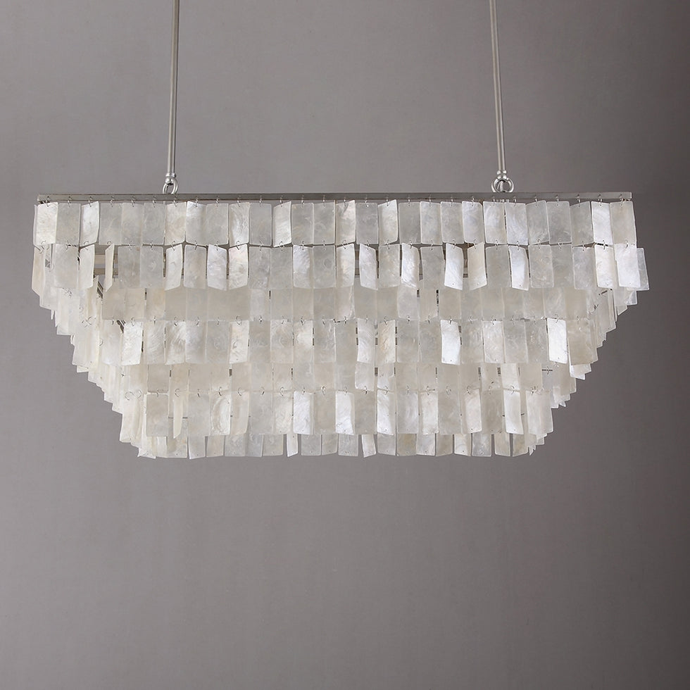 HMR - Elsa French Linear Shell Kitchen Island Light in 6-Light