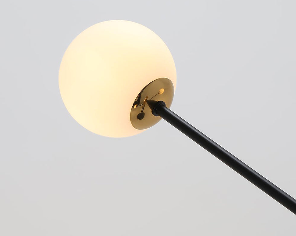 HMR - Modern 4-Light Semi-Flush Mount Chandelier