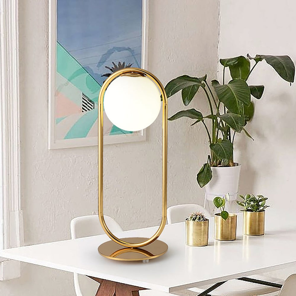 HMR - Glass Globe Table Lamp LED