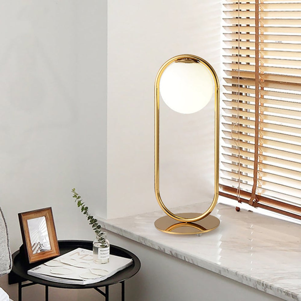 HMR - Glass Globe Table Lamp LED