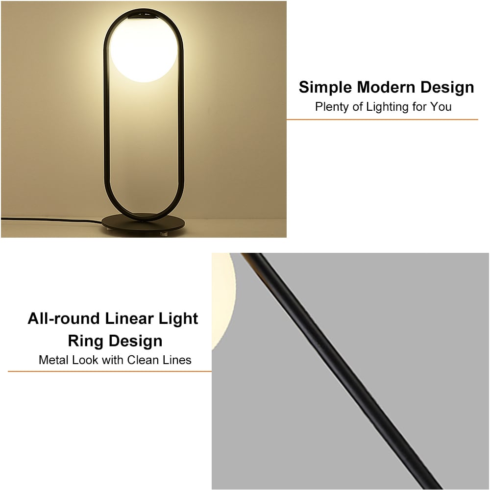 HMR - Glass Globe Table Lamp LED