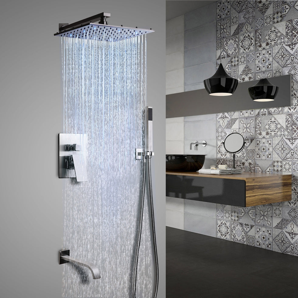 HMR - Dree 10" Shower Set with Hand Shower & Tub Spout
