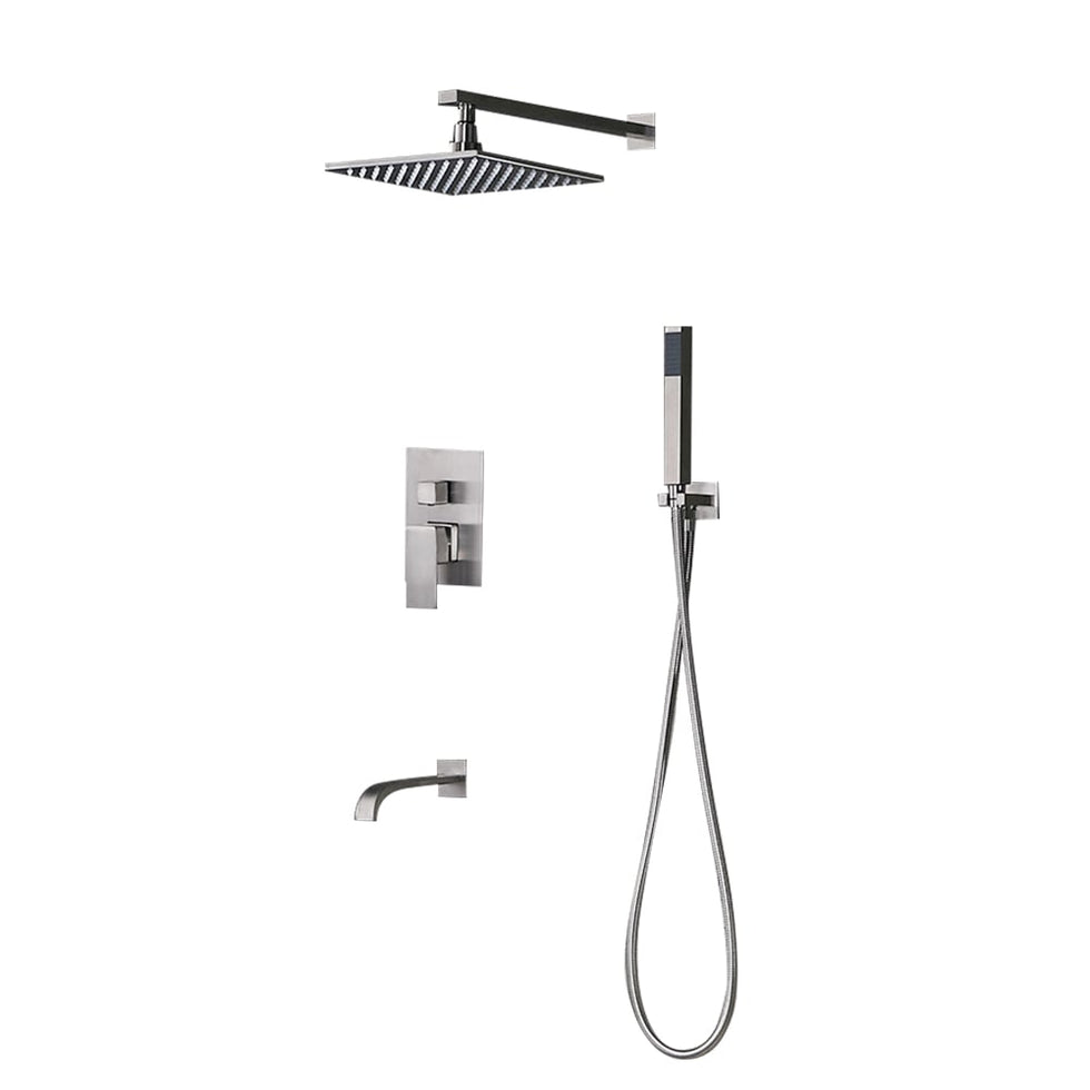 HMR - Dree 10" Shower Set with Hand Shower & Tub Spout