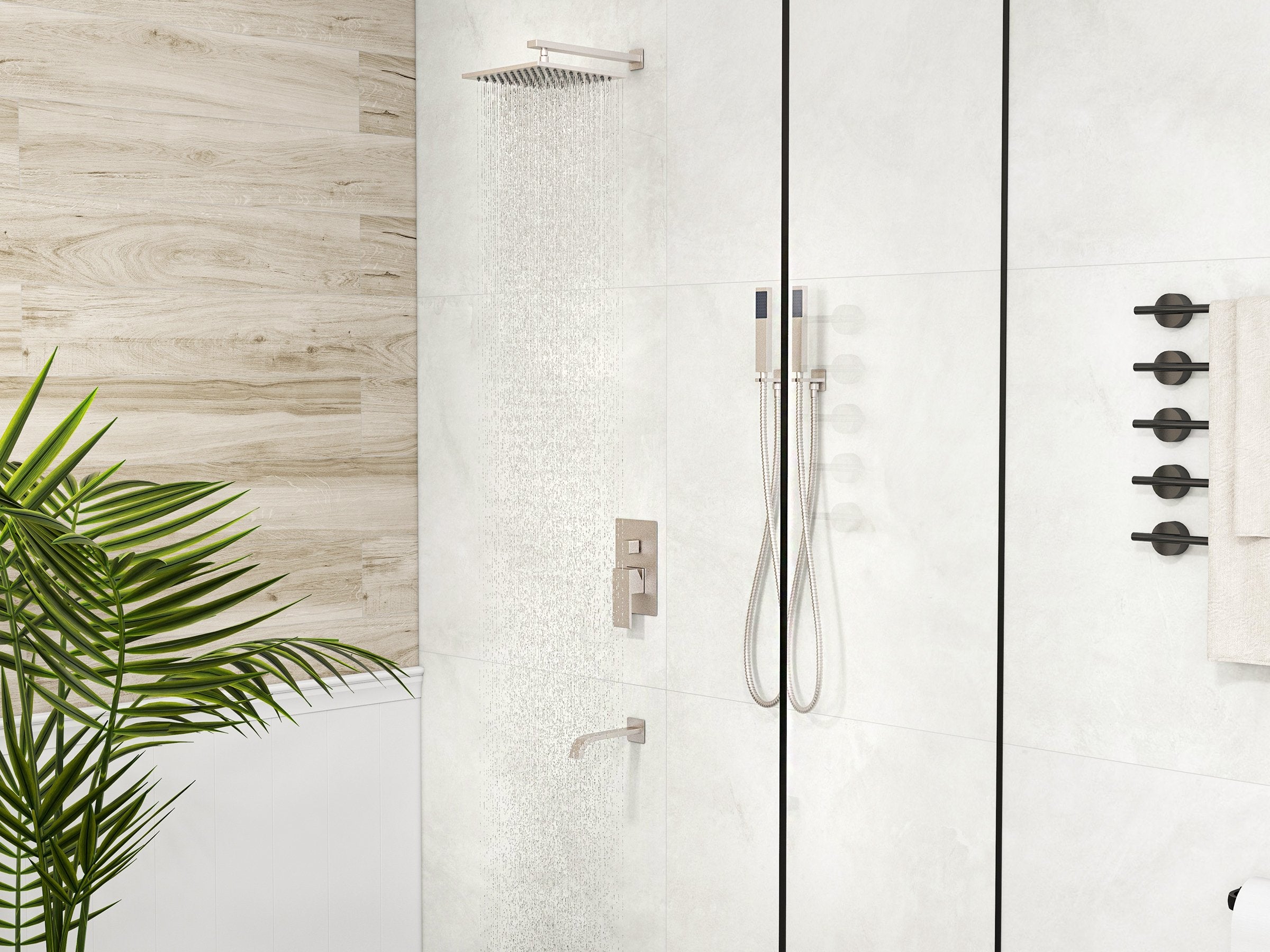 HMR - Dree 10" Shower Set with Hand Shower & Tub Spout
