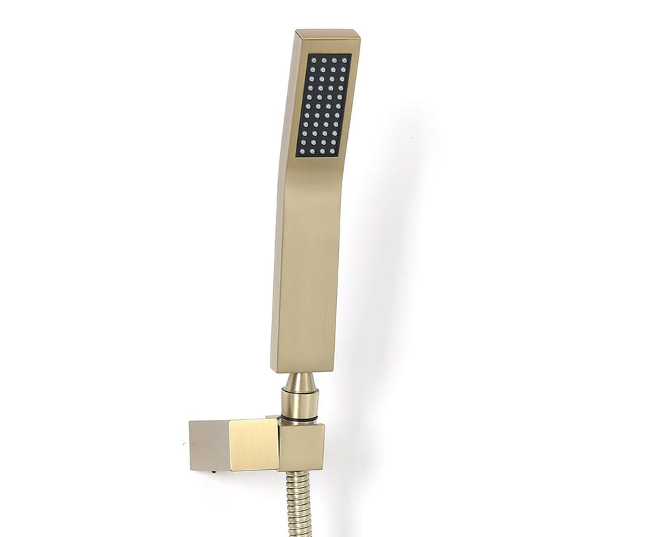 HMR - Ridge Wall-Mount Waterfall Bathtub Faucet in Brushed Gold