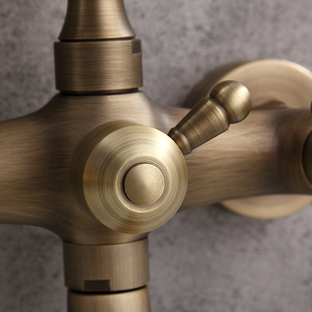 HMR - Chester Wall Mount Clawfoot Tub Filler in Brass