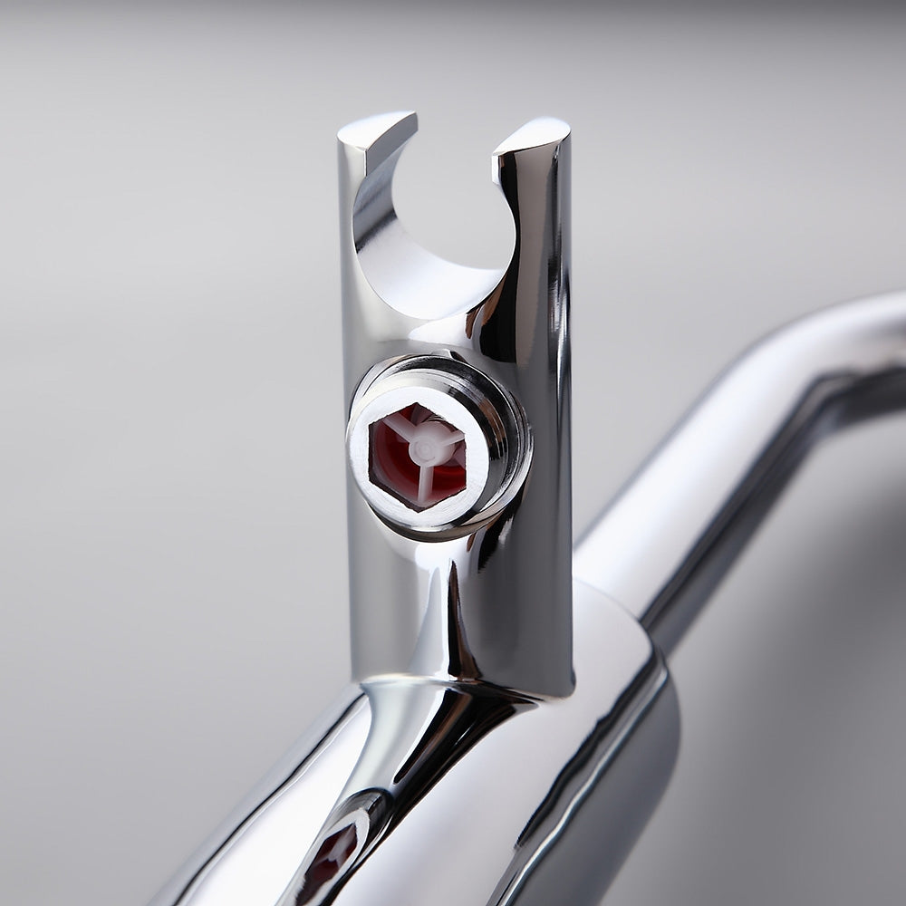 HMR - Brewst Floor Mount Tub Filler Freestanding Faucet in Chrome, Brass