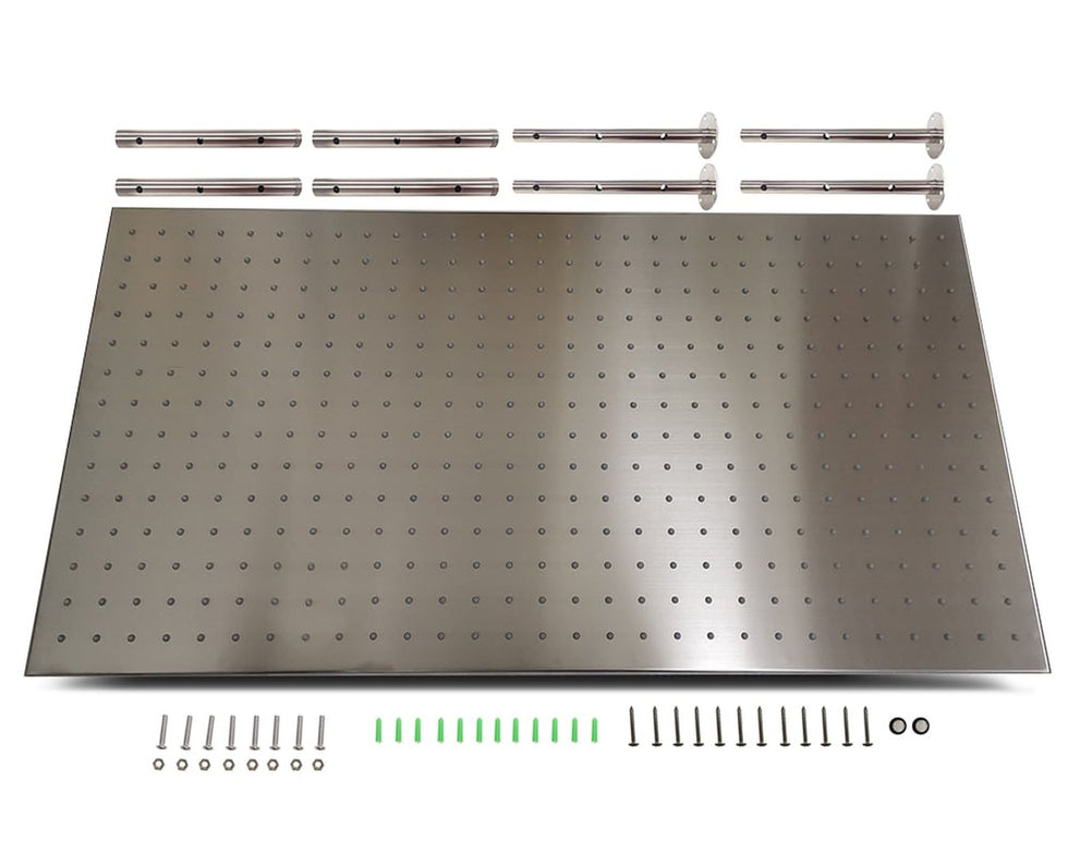 HMR - Modern Luxurious 20"x40" Ceiling Mounted Rain Shower Head with LED