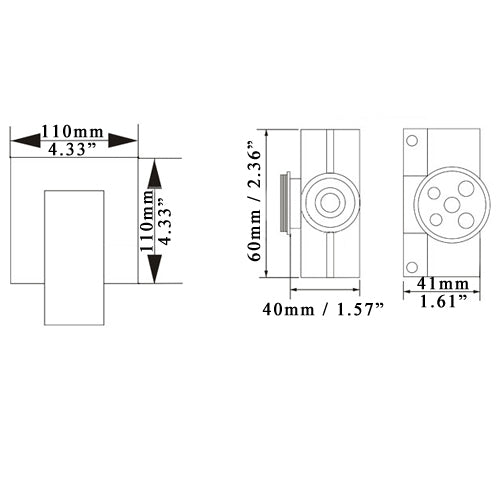 HMR - Square Shower Valve and Trims in Brushed Nickel, Solid Brass