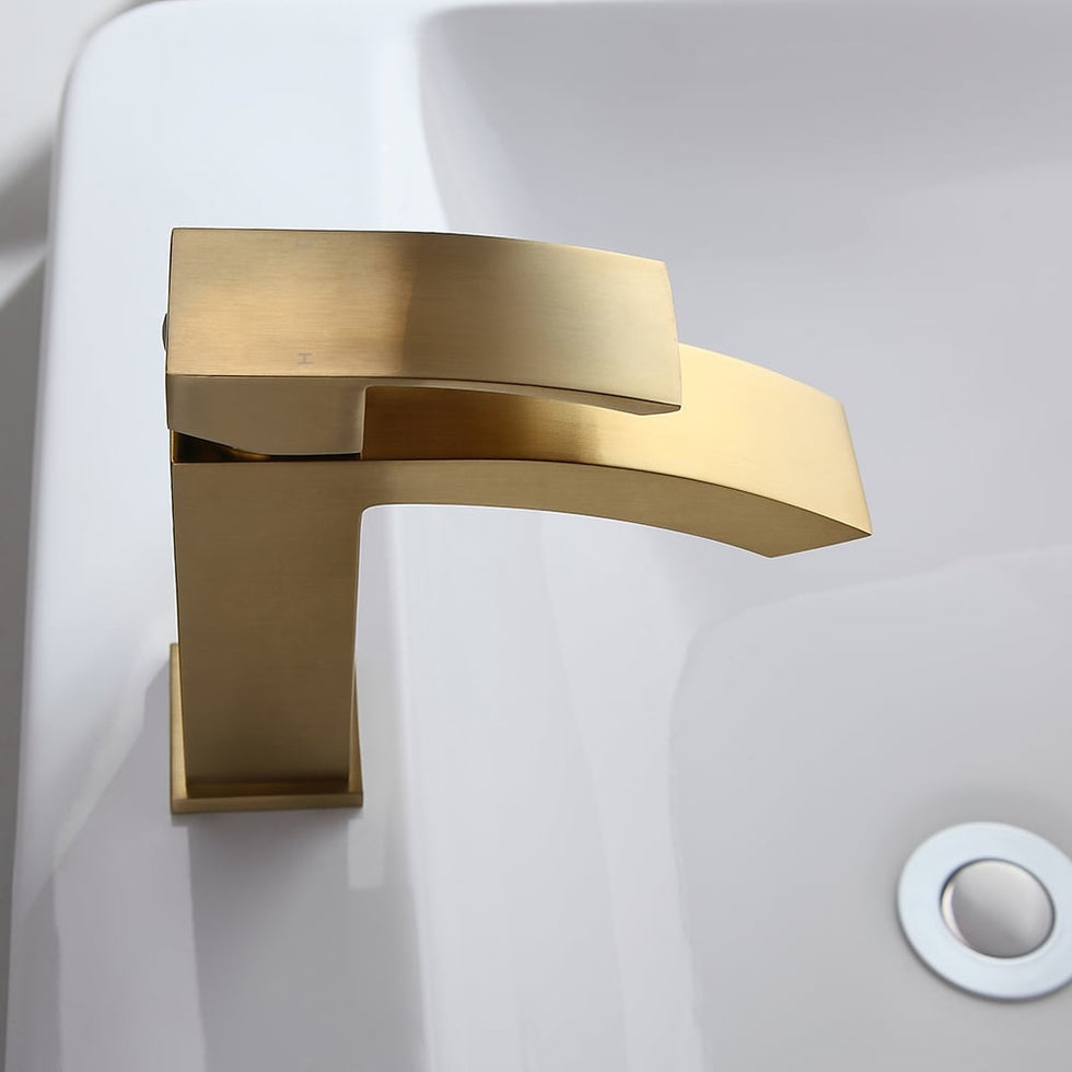 HMR - Single Hole Deck Mounted Bathroom Sink Faucet