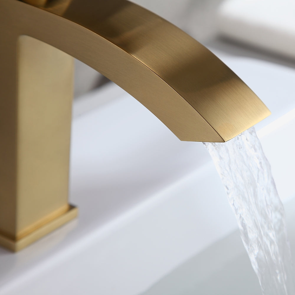 HMR - Single Hole Deck Mounted Bathroom Sink Faucet