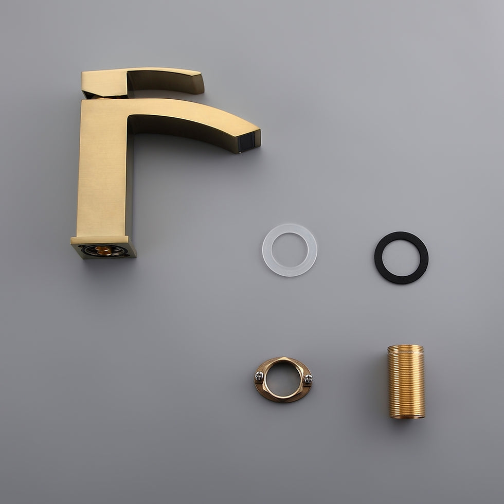 HMR - Single Hole Deck Mounted Bathroom Sink Faucet