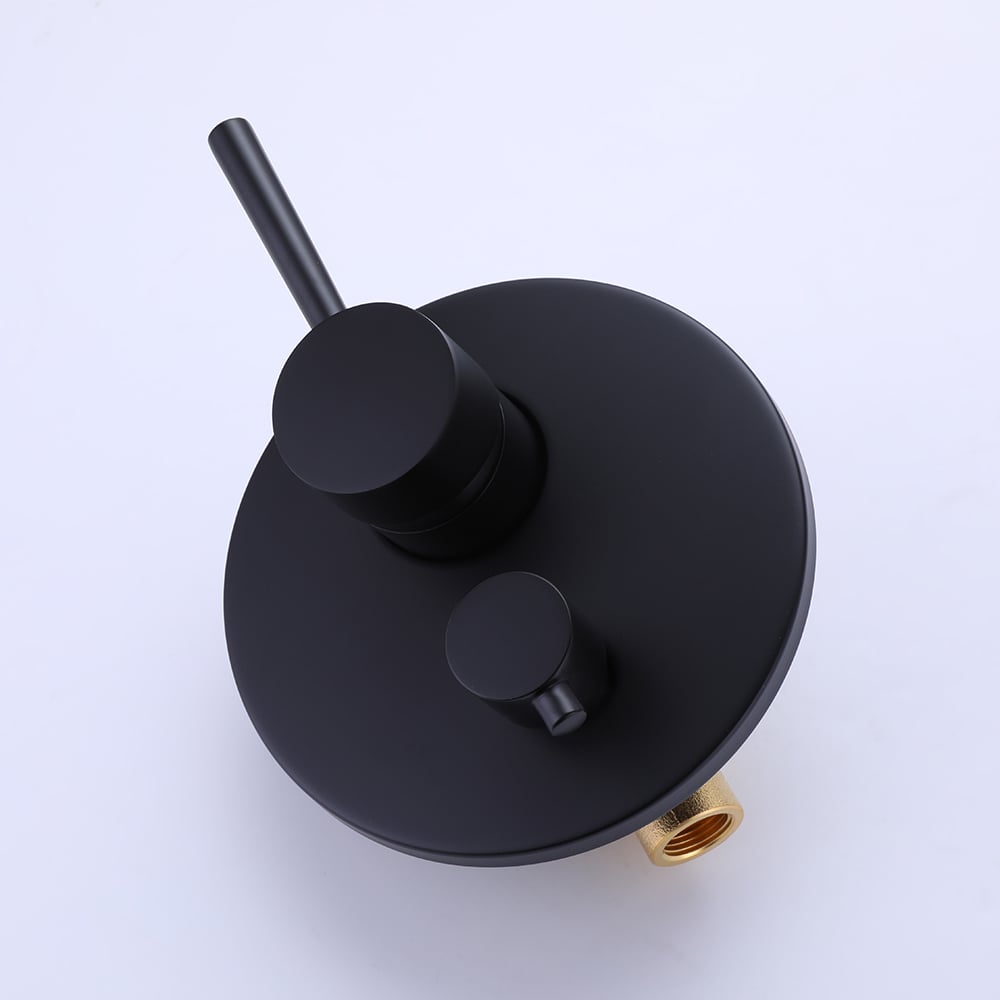 HMR - Stev Series Modern Wall-Mount Swivel Bathtub Filler Faucet with Handshower