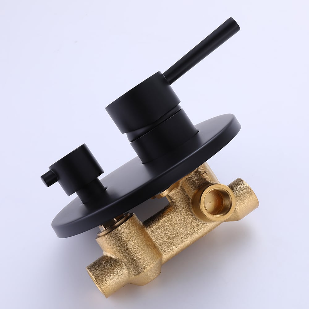 HMR - Stev Series Modern Wall-Mount Swivel Bathtub Filler Faucet with Handshower