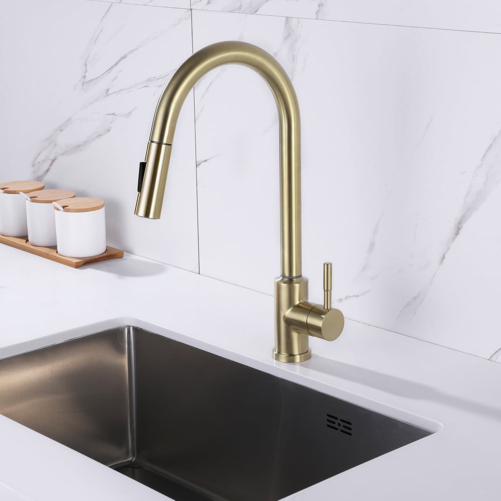 HMR - Touch Kitchen Faucet Pull Out Spray Single Handle
