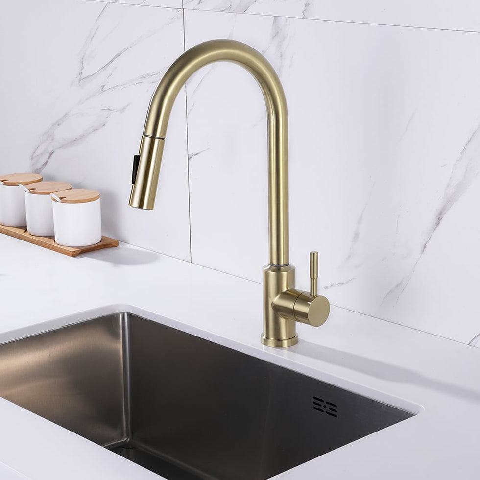 HMR - Touch Kitchen Faucet Pull Out Spray Single Handle