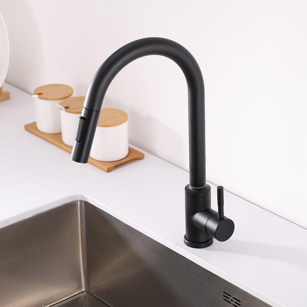 HMR - Touch Kitchen Faucet Pull Out Spray Single Handle