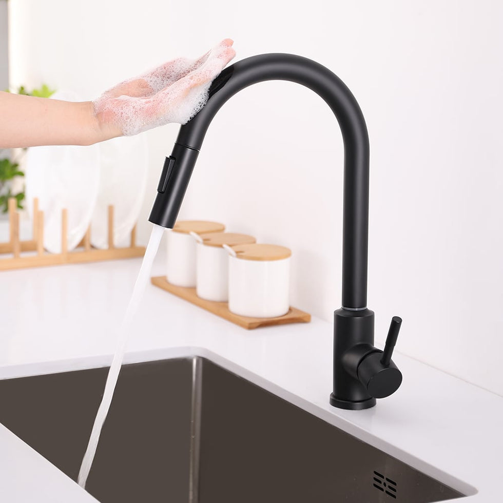 HMR - Touch Kitchen Faucet Pull Out Spray Single Handle