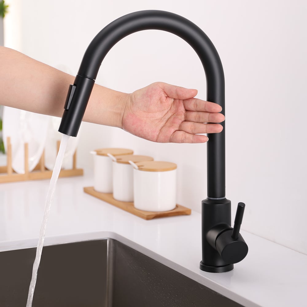 HMR - Touch Kitchen Faucet Pull Out Spray Single Handle