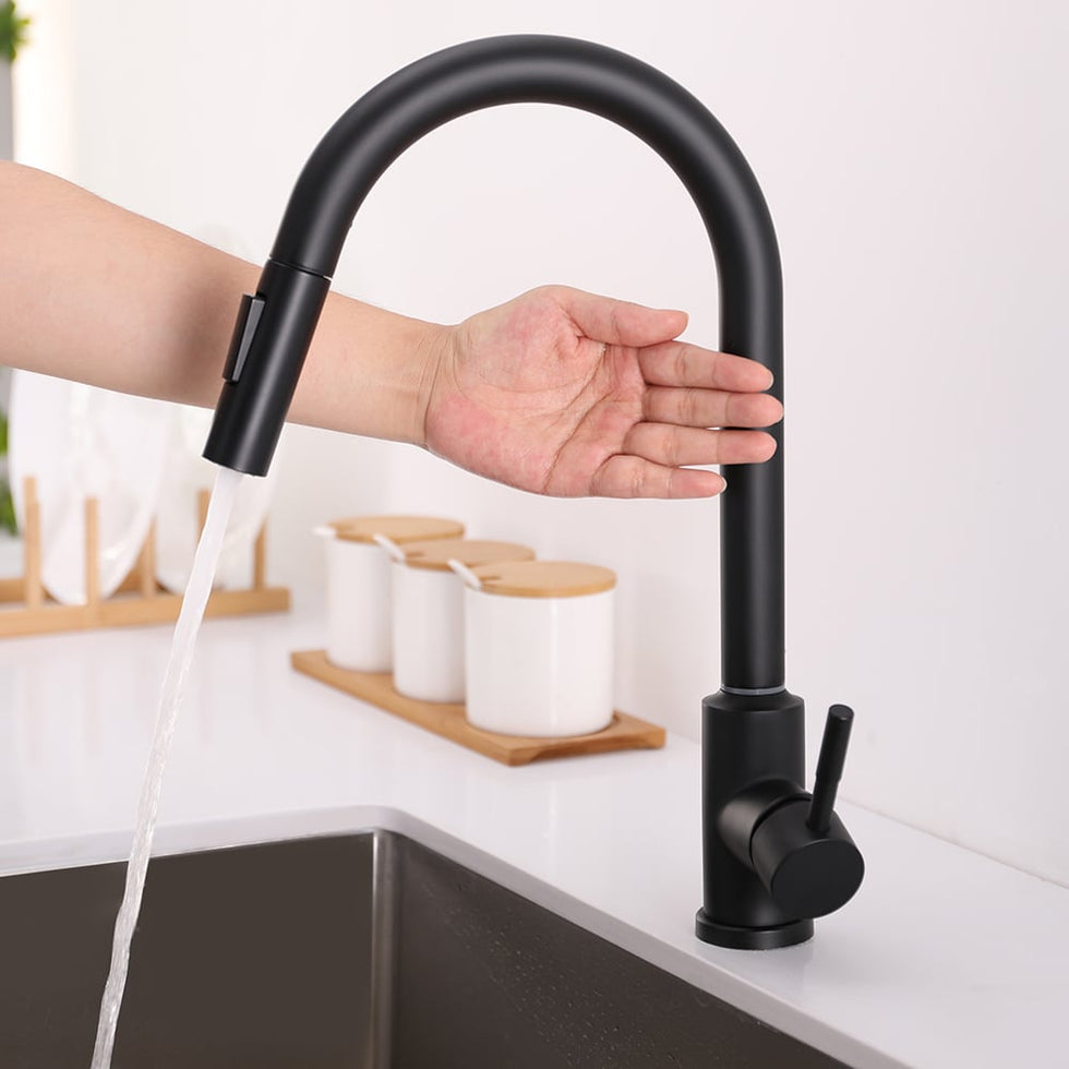 HMR - Touch Kitchen Faucet Pull Out Spray Single Handle