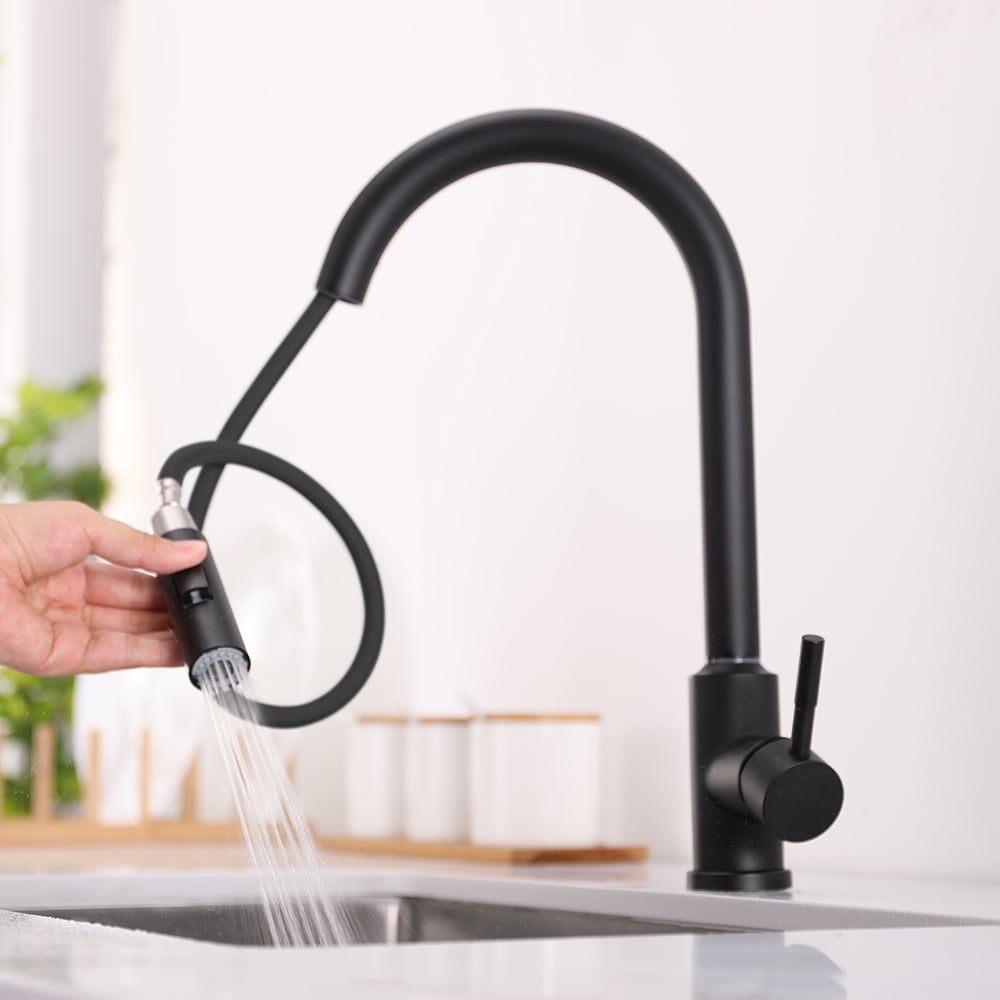 HMR - Touch Kitchen Faucet Pull Out Spray Single Handle