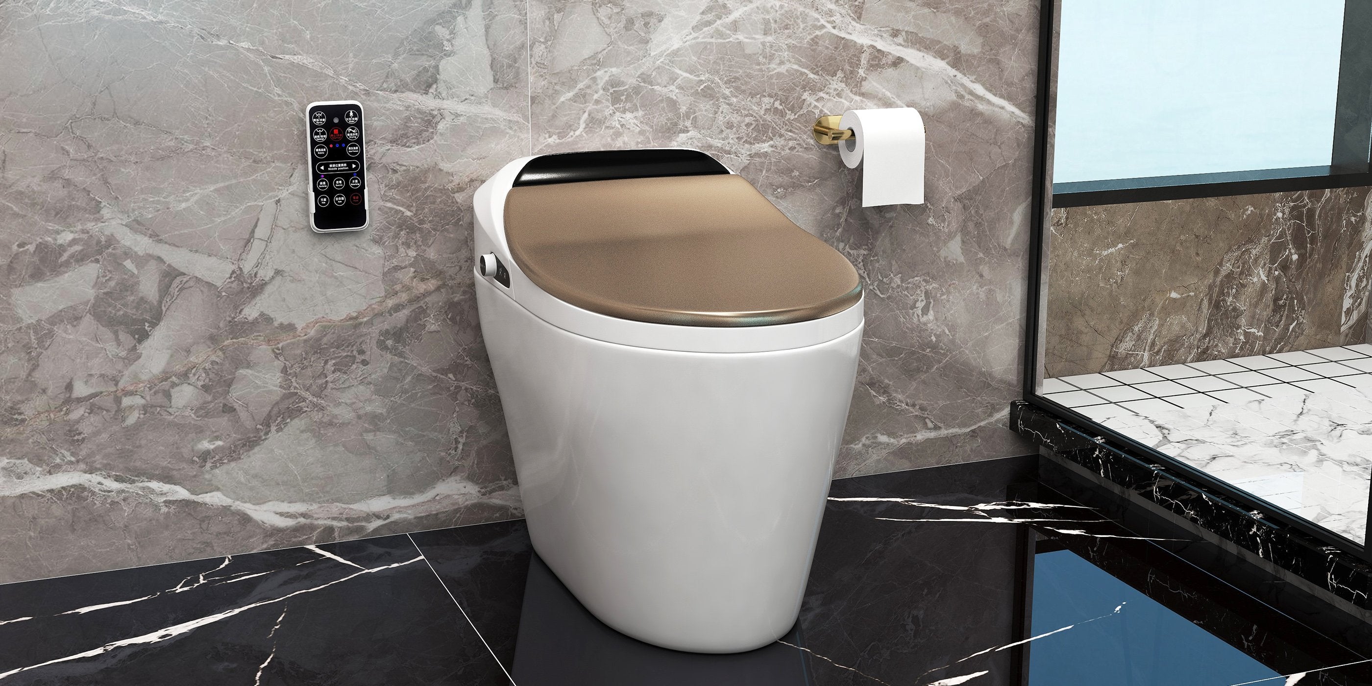 HMR - Automatic Smart Bidet Toilet with Deodorizing Function 1.28 GPF