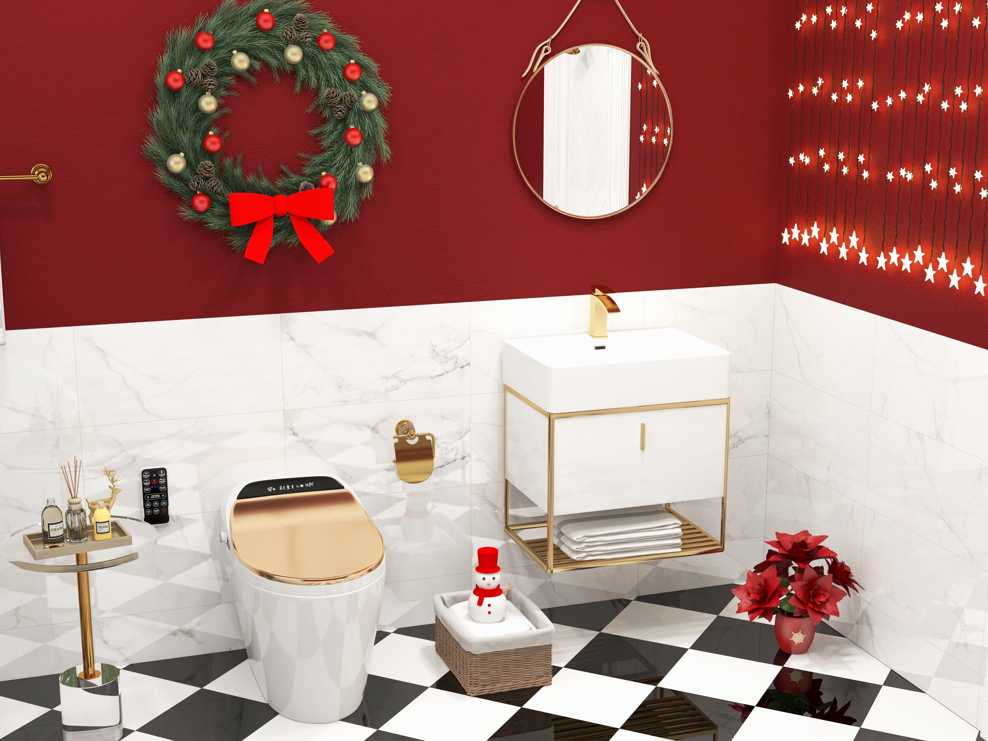 HMR - Automatic Smart Bidet Toilet with Deodorizing Function 1.28 GPF
