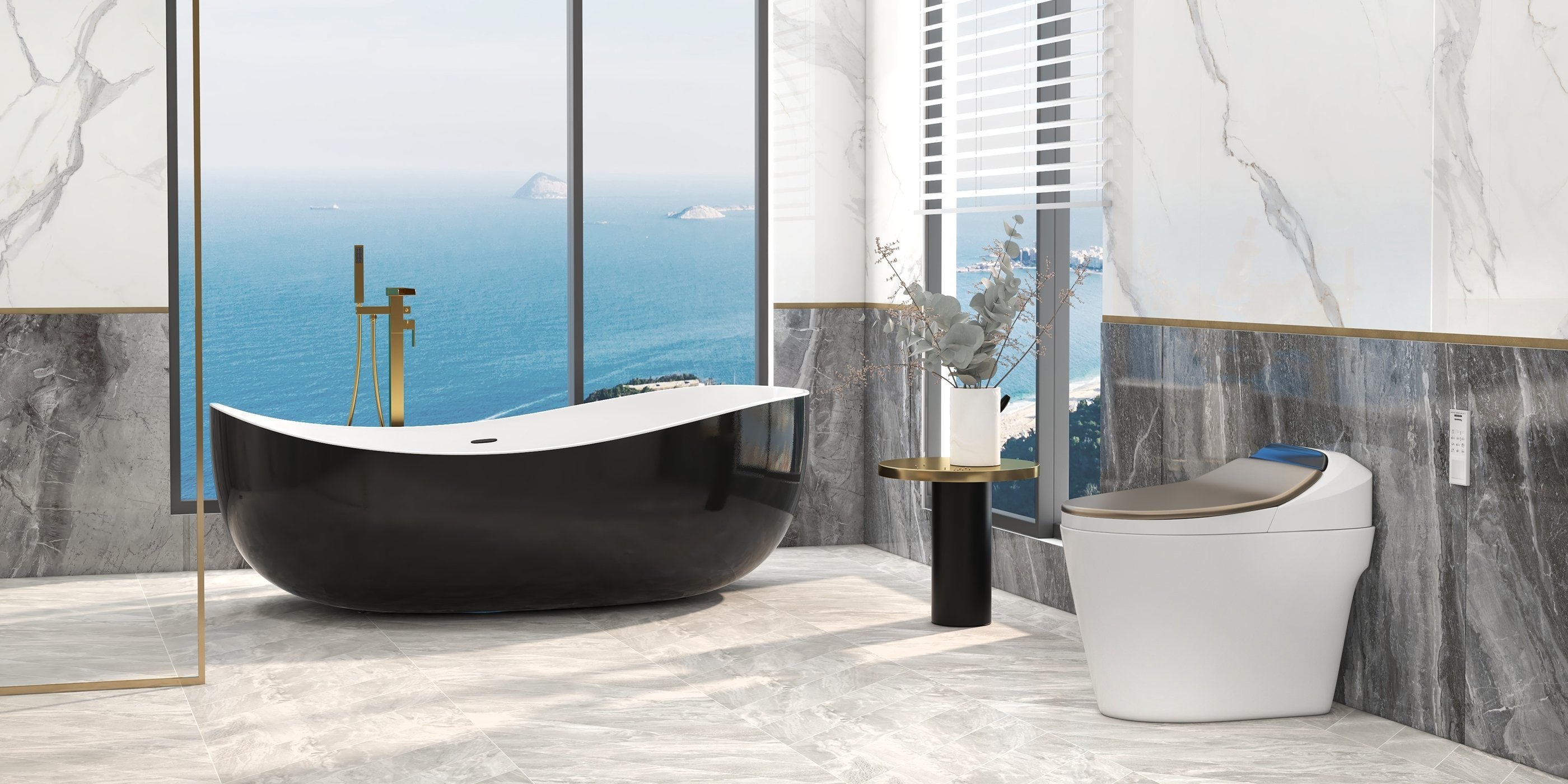 HMR - Automatic Smart Bidet Toilet with Deodorizing Function 1.28 GPF