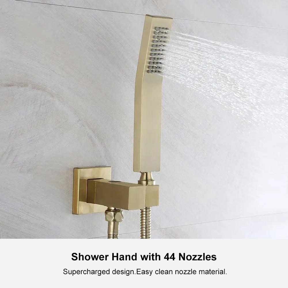 HMR - Wall Mount Rainshower Hand Shower & Tub Spout Shower System