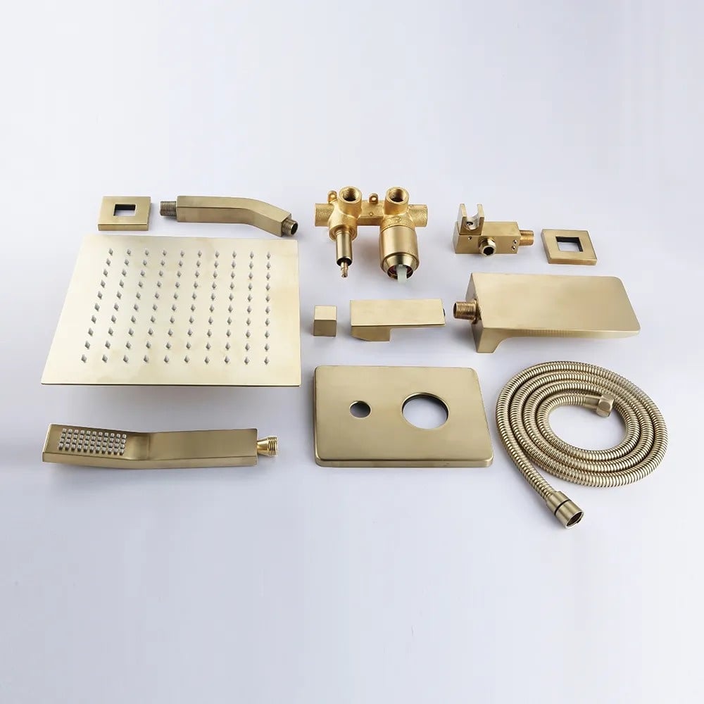 HMR - Wall Mount Rainshower Hand Shower & Tub Spout Shower System