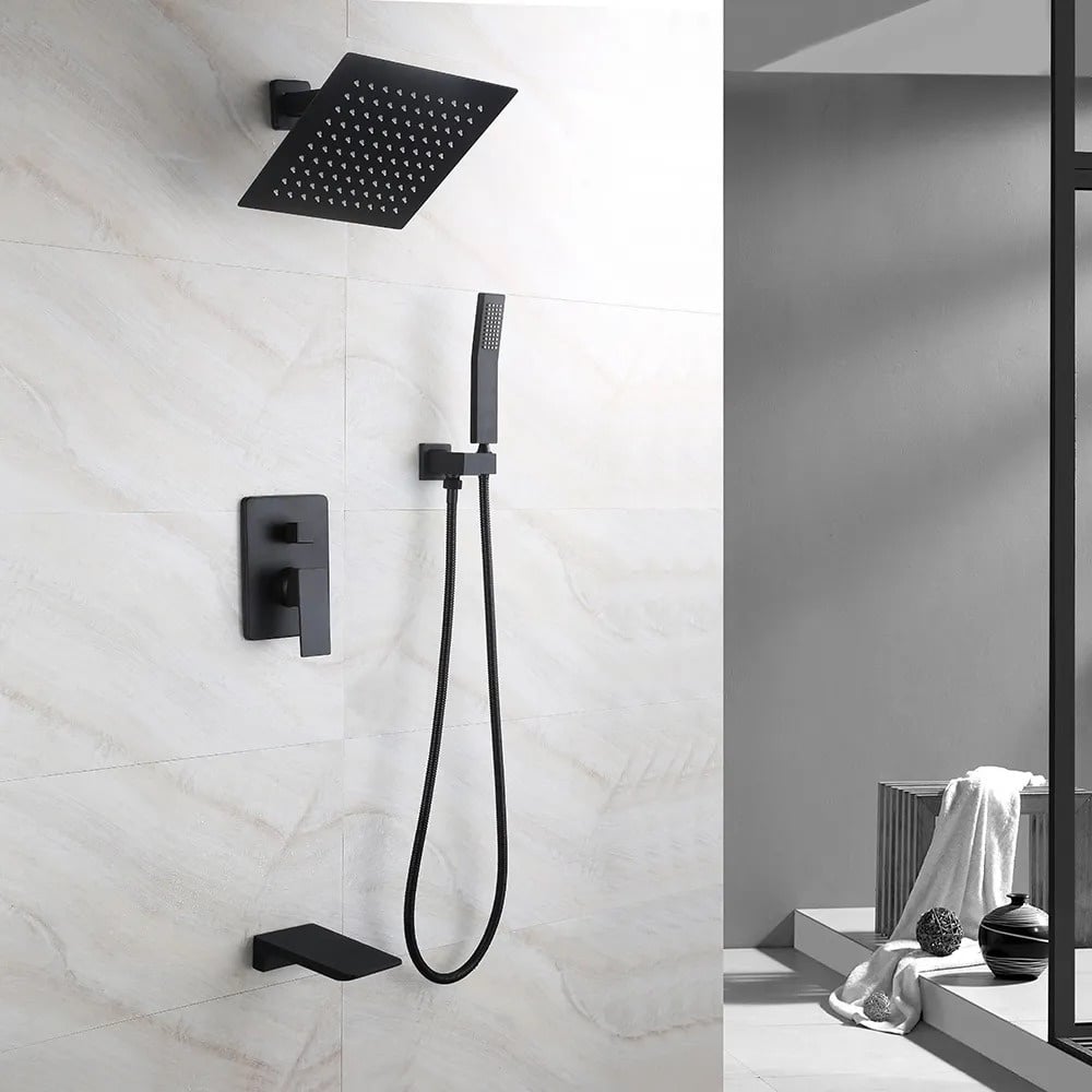 HMR - Wall Mount Rainshower Hand Shower & Tub Spout Shower System