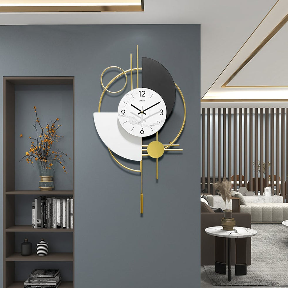 HMR - Modern 3D Round Wall Clock